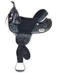 Hilason Western Horse Treeless Trail Barrel American Leather Saddle
