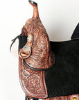 Hilason Western Horse Treeless Trail Barrel American Leather Saddle