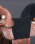 Hilason Western Horse Treeless Trail Barrel American Leather Saddle