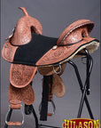Hilason Western Horse Treeless Trail Barrel American Leather Saddle