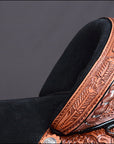 Hilason Western Horse Treeless Trail Barrel American Leather Saddle