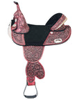 Hilason Western Horse Treeless Trail Barrel American Leather Saddle