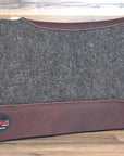 32 X32 Made In Usa Wool Felt Horse Western Saddle Pad 1 Grey Fur Hilason