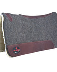 32 X32 Made In Usa Wool Felt Horse Western Saddle Pad 1 Grey Fur Hilason