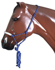 HILASON Western Horse Poly Rope Tied Adjustable Halter 8 Ft Lead Rope