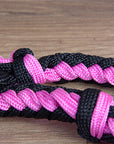 Hilason Braided Poly Barrel Racing Contest Reins Flat 1" X 8Ft Purple
