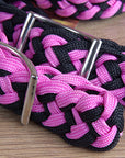 Hilason Braided Poly Barrel Racing Contest Reins Flat 1" X 8Ft Purple