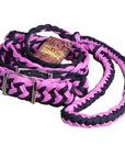 Hilason Braided Poly Barrel Racing Contest Reins Flat 1" X 8Ft Purple