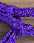 Hilason Braided Poly Barrel Racing Contest Reins Flat 1" X 8Ft Purple