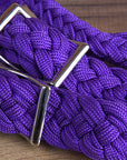 Hilason Braided Poly Barrel Racing Contest Reins Flat 1" X 8Ft Purple