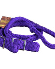 Hilason Braided Poly Barrel Racing Contest Reins Flat 1" X 8Ft Purple