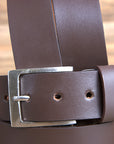 HILASON Western Genuine Leather Belt for Men Women Cowboy Cowgirl Handmade Unisex Full Grain Heavy Duty Tooled Belt for Jeans