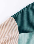 Colorblock Ribbed Long Sleeve Top