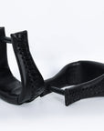 Hilason Western Saddle Bell Oil Leather Horse Saddle Stirrups Neck 3 In