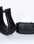 Hilason Western Saddle Bell Oil Leather Horse Saddle Stirrups Neck 3 In