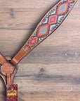 Western Horse Headstall Breast Collar Set American Leather Hilason