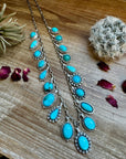 Multi Kingman turquoise charms necklace