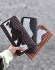 Cowhide Tooled Leather Women's Wallet