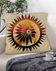 Native Sun Throw Pillow Case Made in America