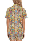Vintage Rodeo Poster Women's Western Pajama Set