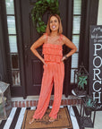 Coral Ruffle Set