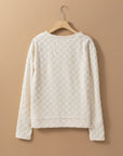 Tiffany Textured Thumbhole Sleeve Top