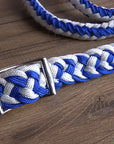 Hilason Braided Poly Barrel Racing Contest Reins Flat 1" X 8Ft Purple