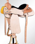 Western Horse Saddle American Leather Ranch Roping Cowboy rough Out Tan Hilason