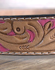 HILASON Western Genuine Leather Belt for Men Women Cowboy Cowgirl Handmade Unisex Full Grain Heavy Duty Floral Tooled Belt