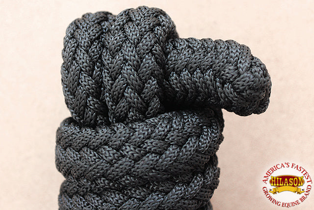 Hilason Horse Riding Poly Lead Rope Blue Tan  1" X 9 Ft.