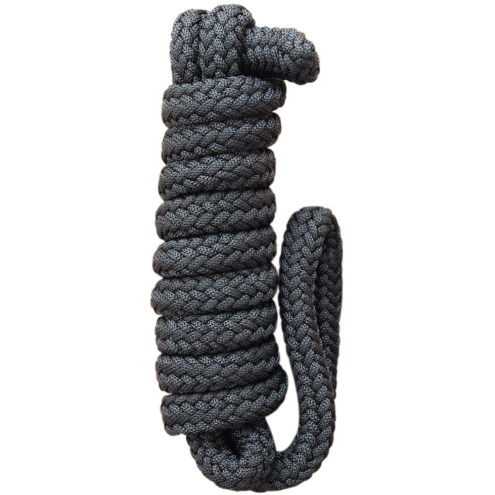 Hilason Horse Riding Poly Lead Rope Blue Tan  1" X 9 Ft.