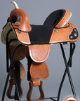 Hilason Western Horse Treeless Trail Barrel Saddle American Leather