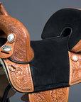 Hilason Western Horse Treeless Trail Barrel American Leather Saddle