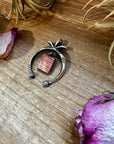 Naja Pendant with Purple Spiny Oyster & Yellow Tint – Sterling Silver – Native Made by MC