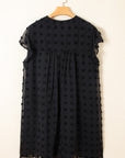 Lilith Plus Size Dotty Textured Ruffled Dress
