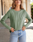 Millie Seam Detail Raglan Long Sleeve Top