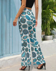 All Turquoise Flare Pants