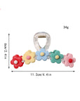 Multicolor Flowers Cute Hair Claw Clip