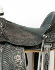 Western Horse Wade Saddle American Leather Ranch Roping Antique Black