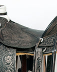 Western Horse Wade Saddle American Leather Ranch Roping Antique Black