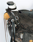 Western Horse Wade Saddle American Leather Ranch Roping Antique Black