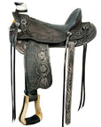 Western Horse Wade Saddle American Leather Ranch Roping Antique Black