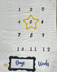 Monthly Milestone Baby Blanket