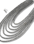 Gatton Navajo Style Pearl Layer Fashion Necklace