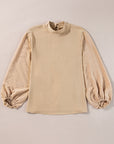 June Swiss Dot Balloon Sleeve Loose Blouse