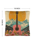 Baha Ranch Retro Pop Western Pink Guitar Pillow Case Made in America