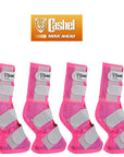 4 Pack Cashel Fly Prevention Horse Leg Guard Cool Mesh Boots Pink