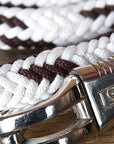 Hilason Horse Riding Poly Lead Rope Blue Tan 1" X 9 Ft.