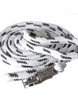 Hilason Horse Riding Poly Lead Rope Blue Tan 1" X 9 Ft.