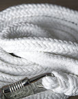 Hilason Horse Riding Poly Lead Rope Blue Tan 1" X 9 Ft.